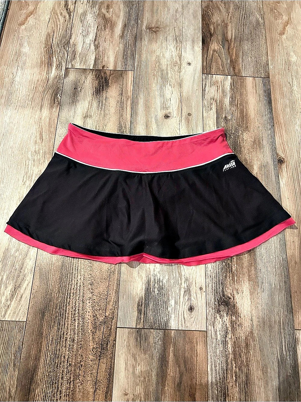AVIA Platinum Athletic Tennis Skort Black & Pink